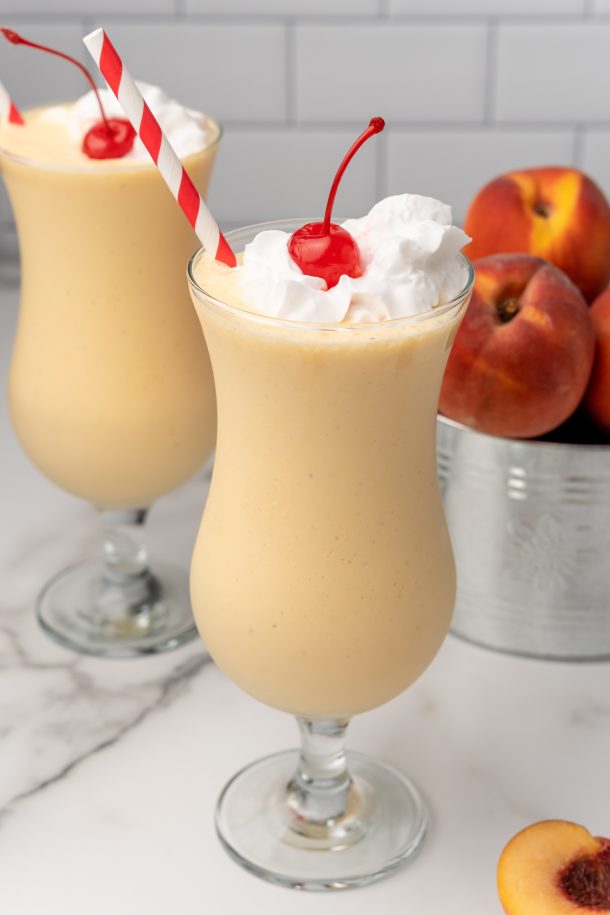 Copycat Chick Fil A Peach Milkshake - 4 Sons 'R' Us