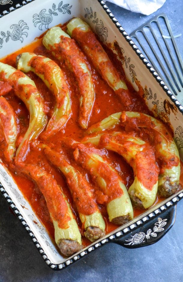 Nonna's Sausage Stuffed Banana Peppers - 4 Sons 'R' Us