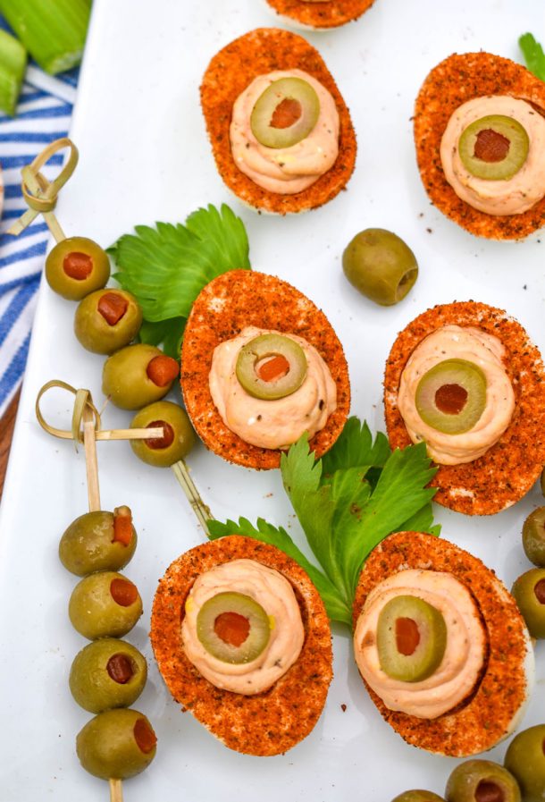 Bloody Mary Deviled Eggs 4 Sons 'R' Us