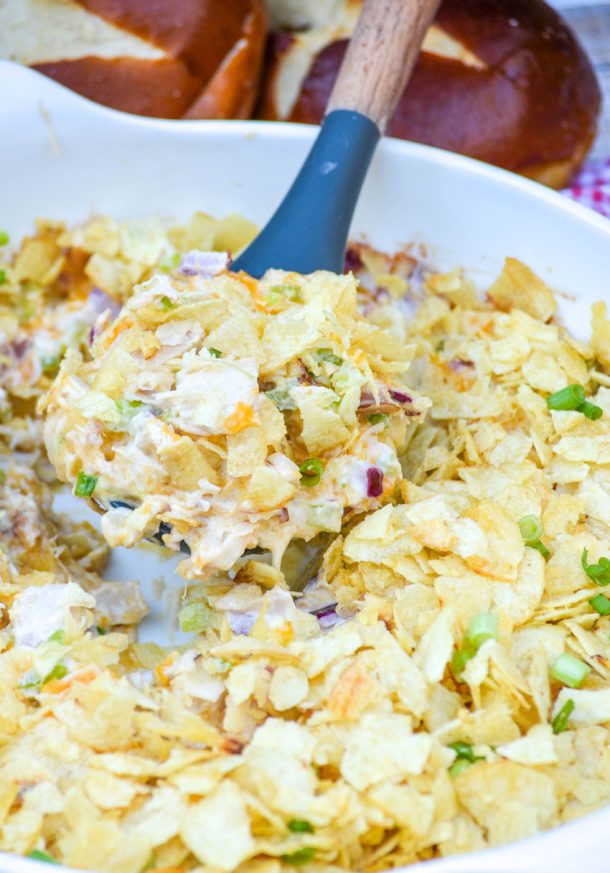 Hot Potato Chip Chicken Salad Casserole 4 Sons 'R' Us