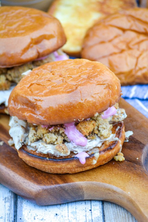 Thanksgiving Leftover Sandwiches with Cranberry Mayo 4 Sons 'R' Us