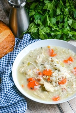 Instant Pot Chicken & Rice Soup