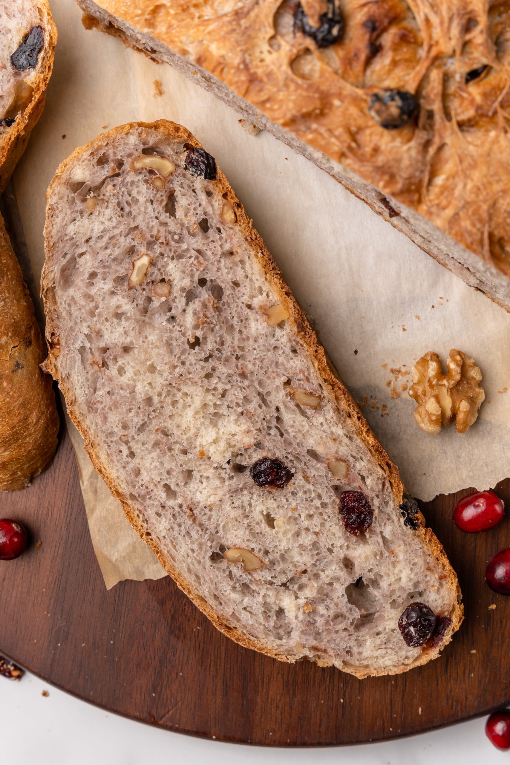 No Knead Cranberry Walnut Bread Sons R Us