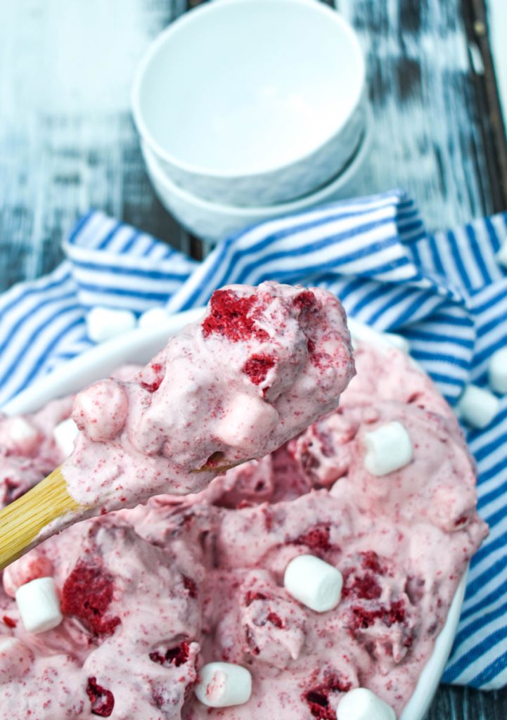 Red Velvet Fluff Salad - 4 Sons 'R' Us