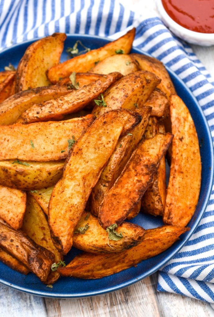 Crispy Air Fryer Potato Wedges - 4 Sons 'R' Us