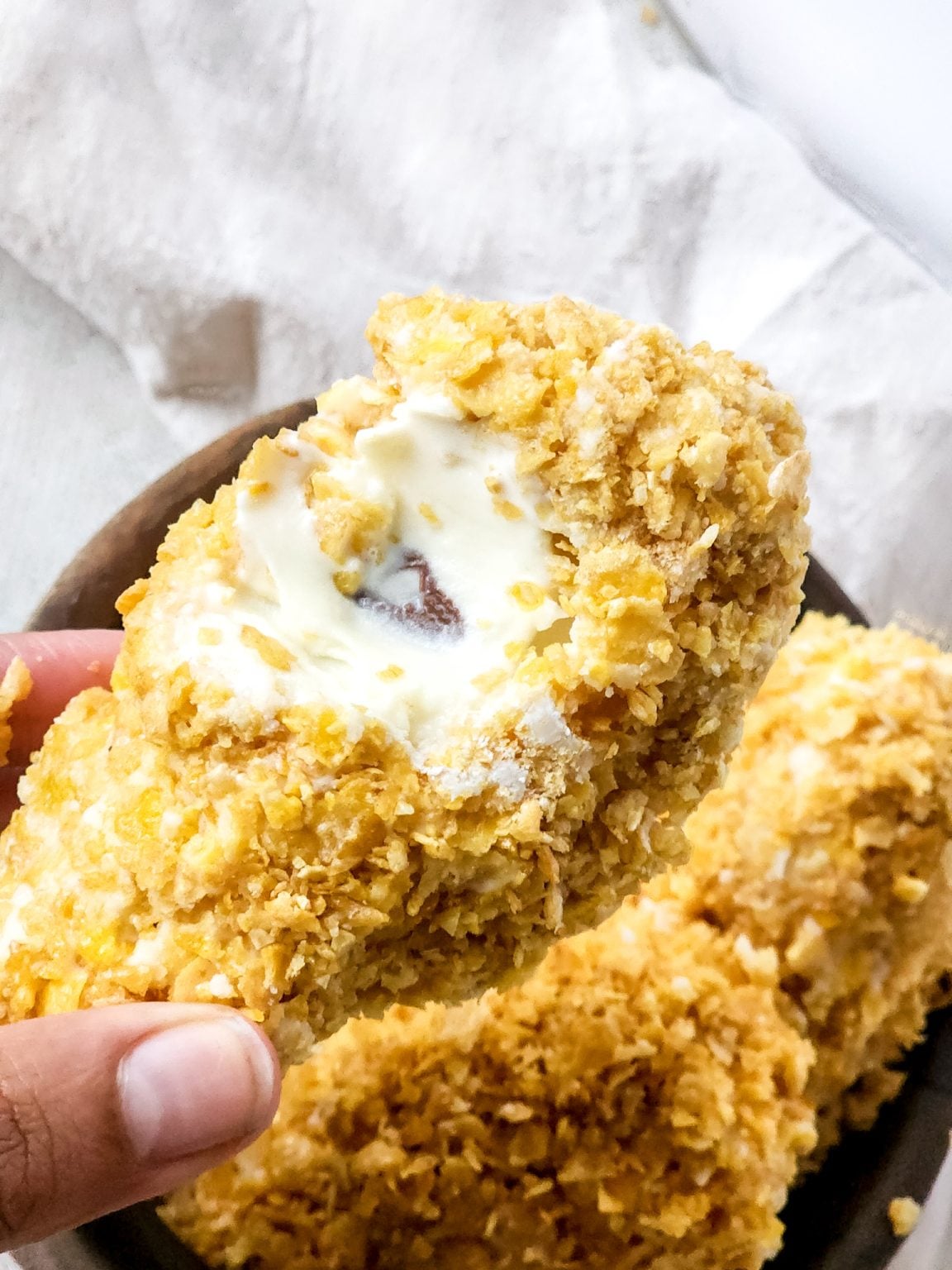 Fried Chicken Ice Cream (Viral TikTok Recipe) 4 Sons 'R' Us