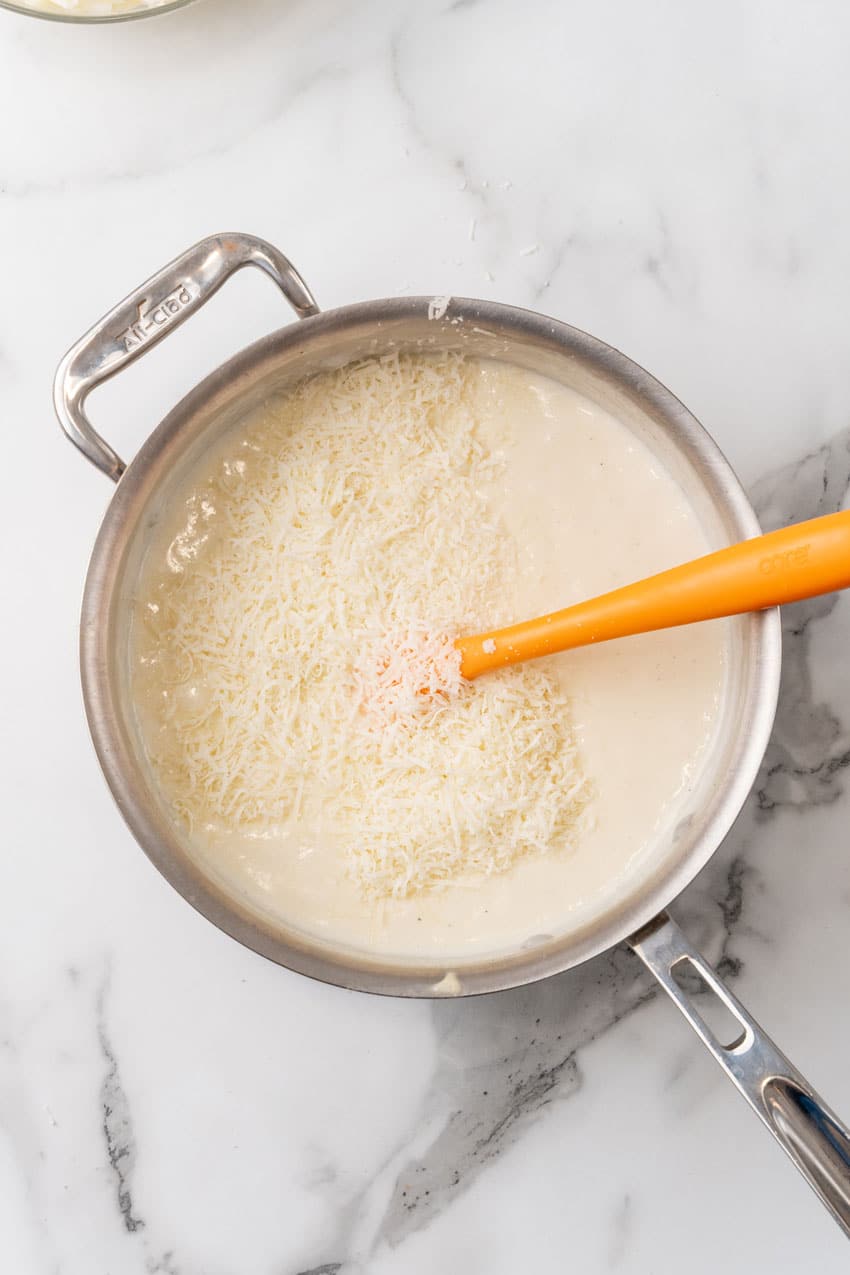 roux coming together in a metal skillet