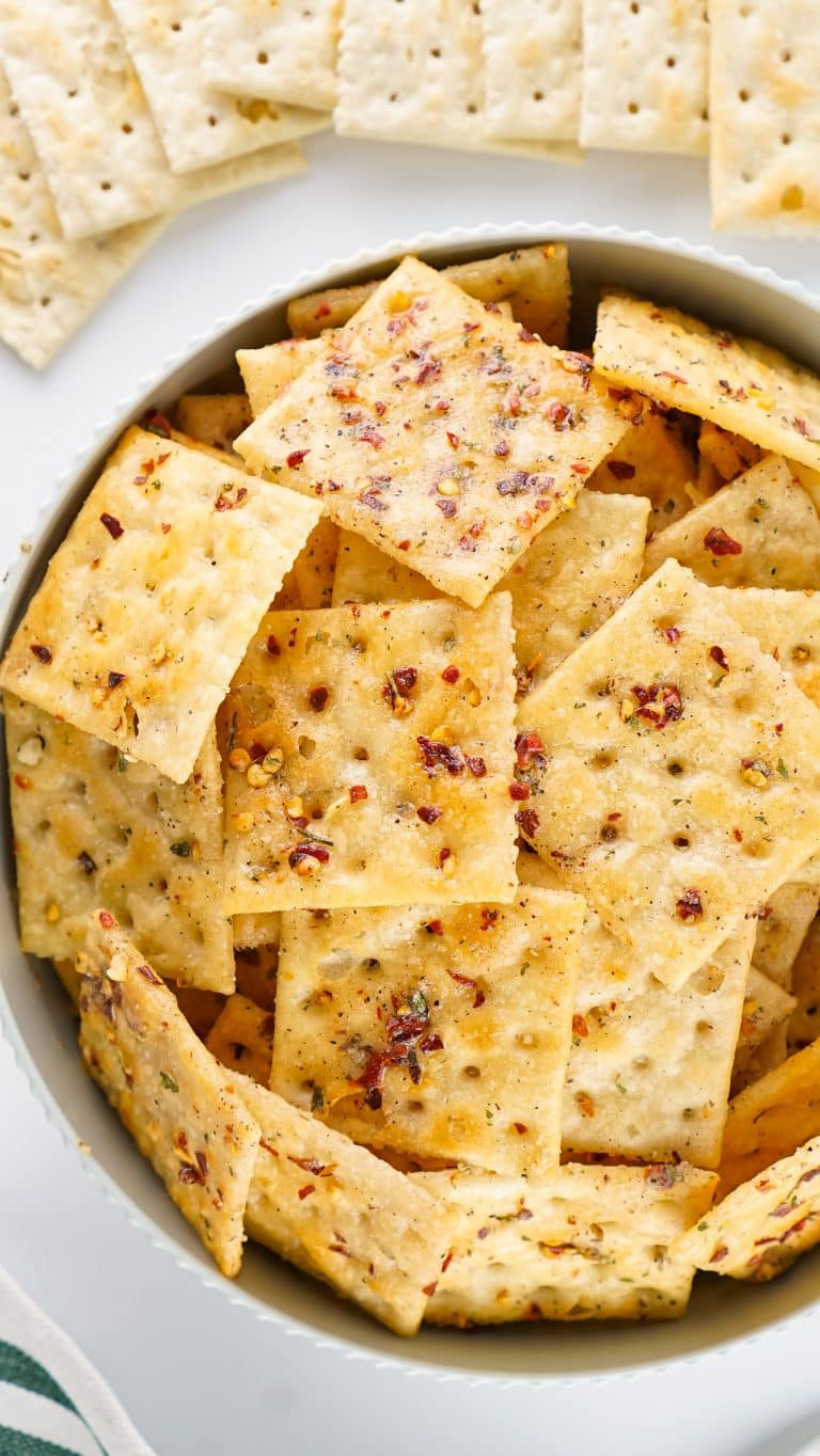 alabama fire crackers piled in a white serving bowl