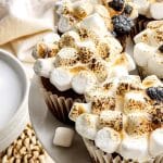 sweet potato cupcakes on a white serving plate