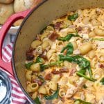 marry me chicken soup in a large red dutch oven